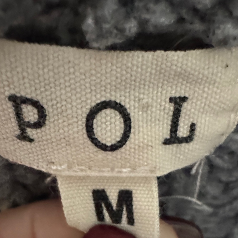 POL Grey Cable Knit Cardigan - Picture 2 of 5